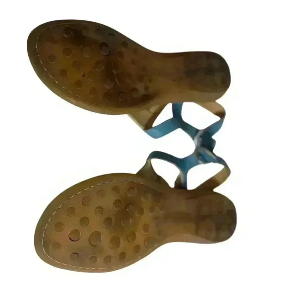 BOLO Turquoise Sandals Flats Lightly Used size 9 - Picture 5 of 9